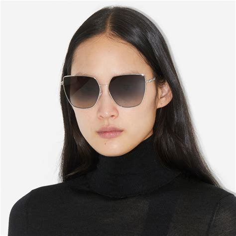 burberry heritage cat eye sunglasses|burberry white reflective sunglasses.